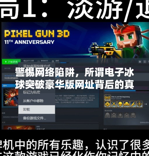 警惕网络陷阱，所谓电子冰球突破豪华版网址背后的真相,电子冰球突破豪华版网址