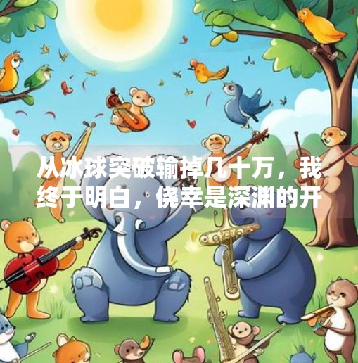 从冰球突破输掉几十万，我终于明白，侥幸是深渊的开始,玩冰球突破输了几十万钱