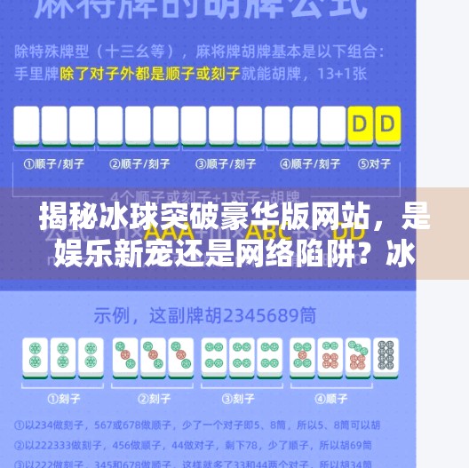 揭秘冰球突破豪华版网站，是娱乐新宠还是网络陷阱？冰球突破豪华版版网站