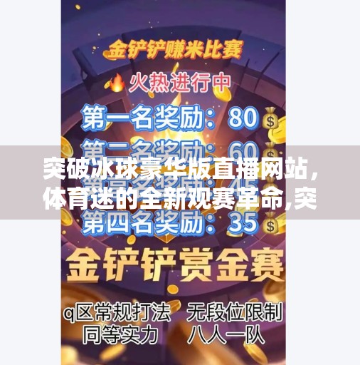 突破冰球豪华版直播网站，体育迷的全新观赛革命,突破冰球豪华版直播网站