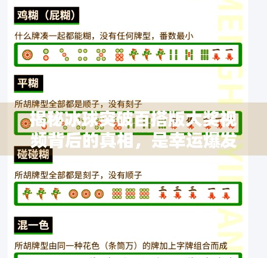 揭秘冰球突破百搭版大奖视频背后的真相，是幸运爆发还是套路陷阱？冰球突破百搭版大奖视频